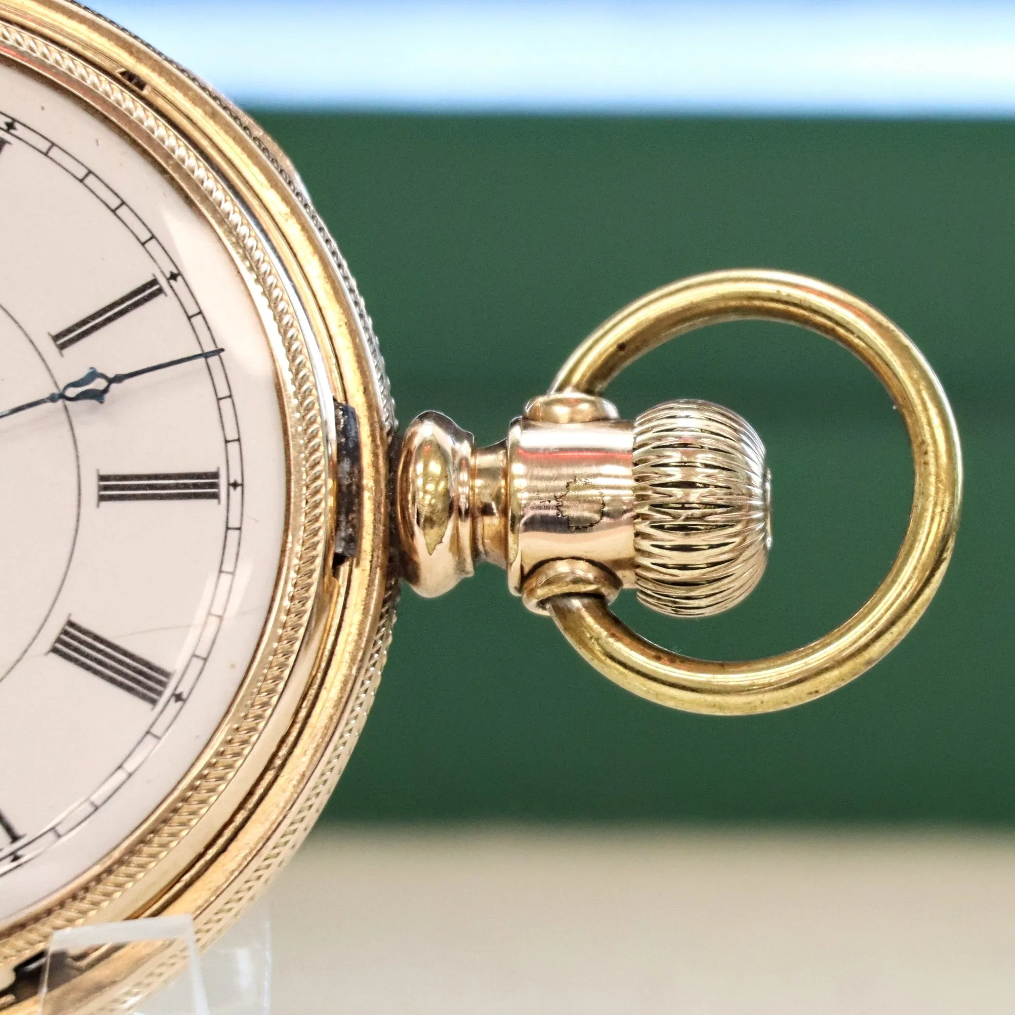 1888 ROCKFORD Pocket Watch 18s Grade 83 15 Jewels Hunter Case Yellow G.F.