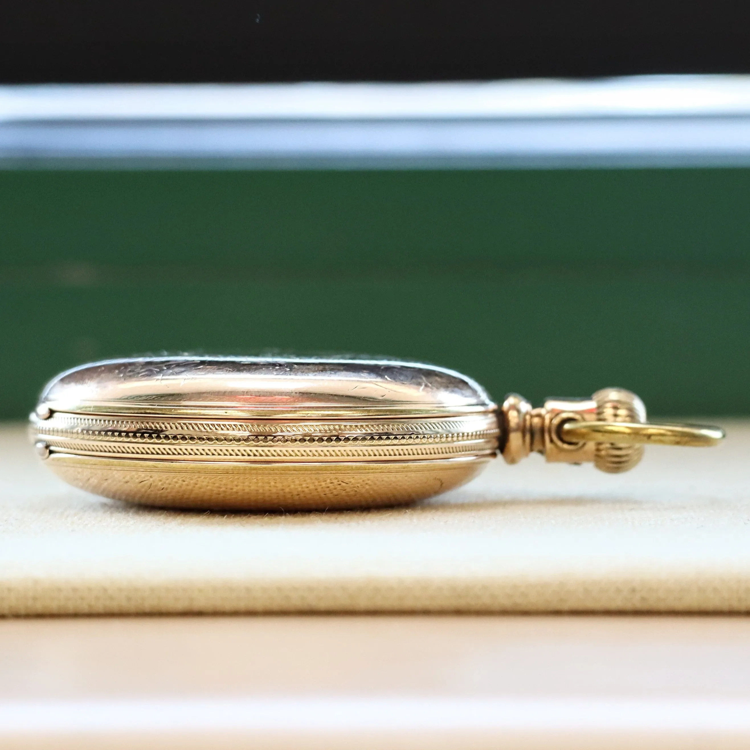 1888 ROCKFORD Pocket Watch 18s Grade 83 15 Jewels Hunter Case Yellow G.F.