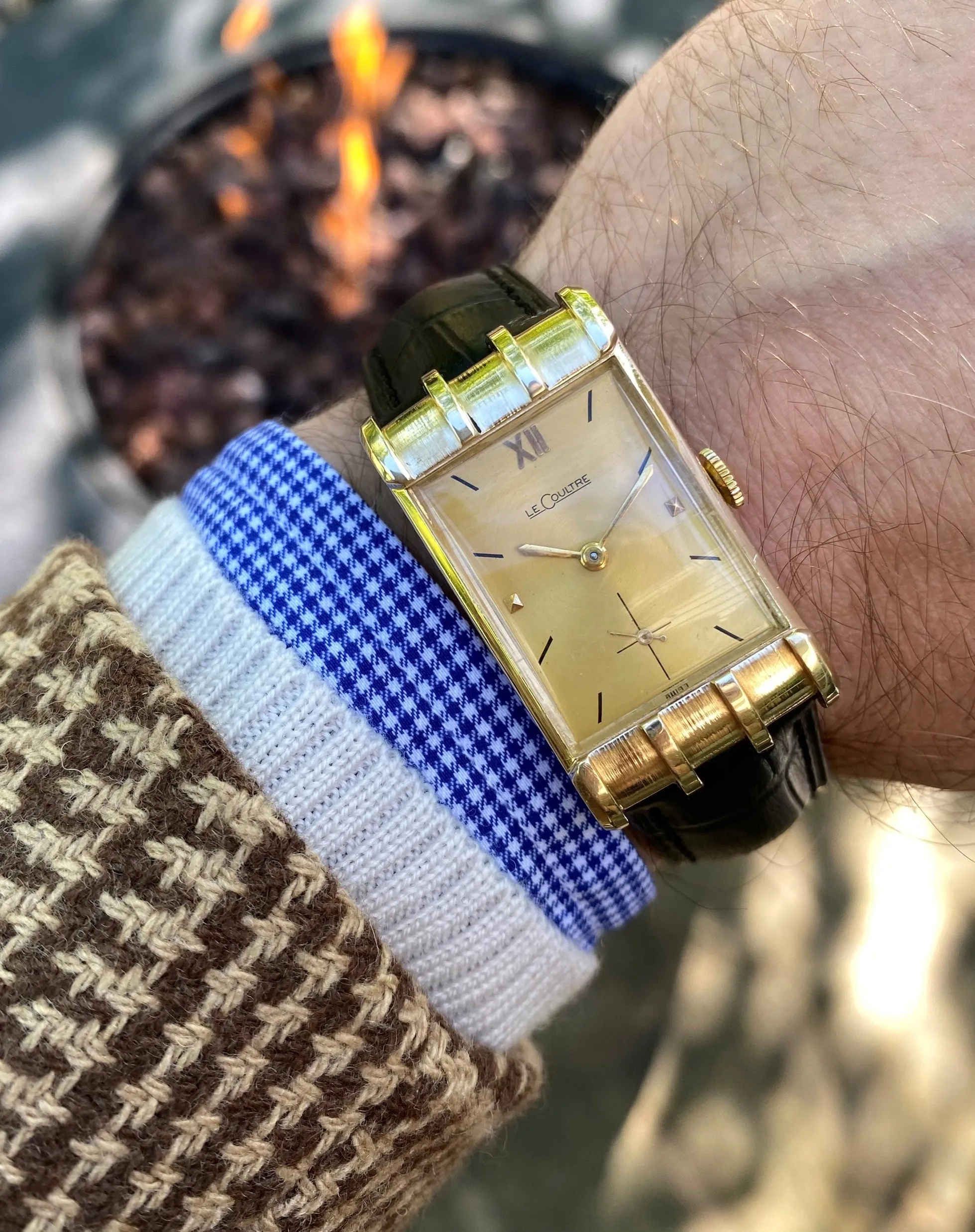 1951 Jaeger-LeCoultre Vintage Mens Watch, Rare Model, 14K Gold - The Mitchell