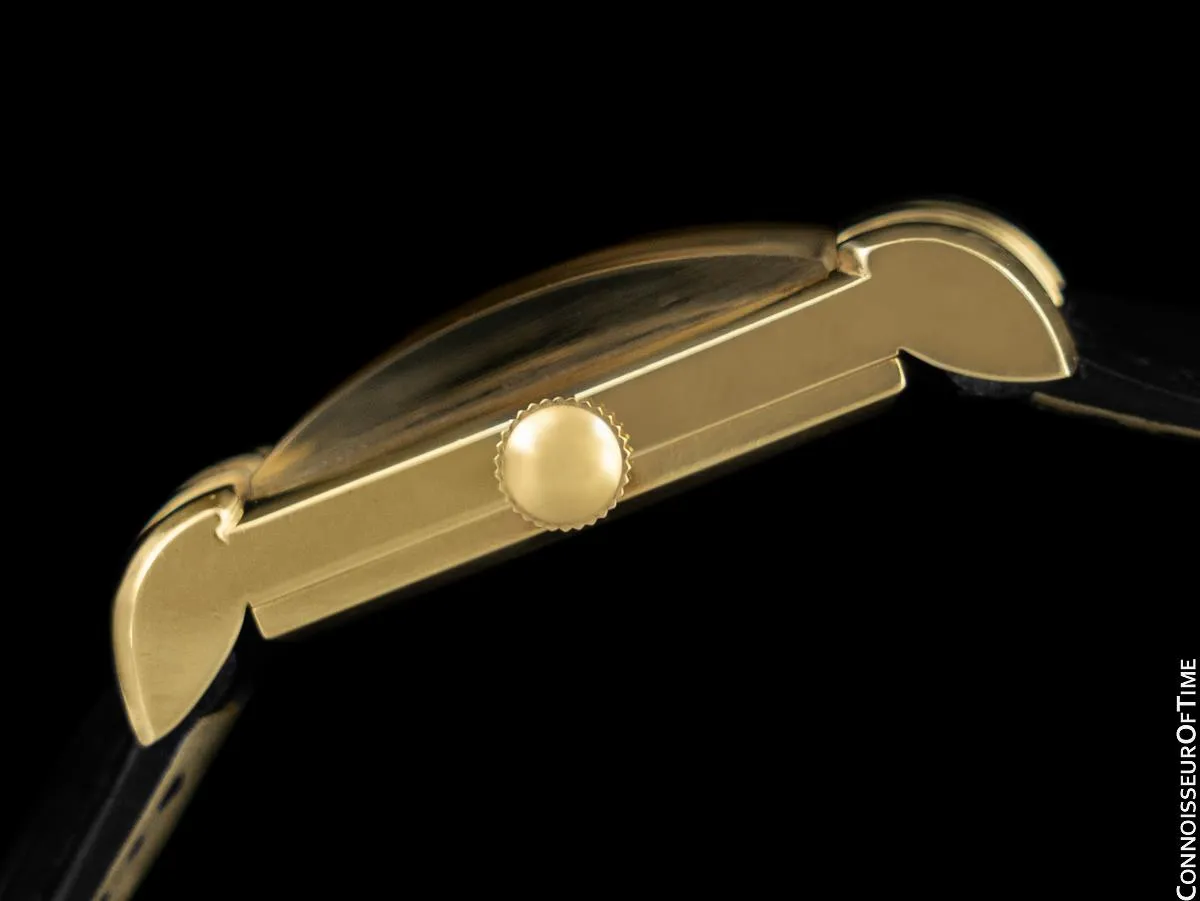 1951 Jaeger-LeCoultre Vintage Mens Watch, Rare Model, 14K Gold - The Mitchell