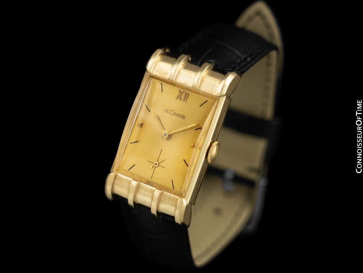 1951 Jaeger-LeCoultre Vintage Mens Watch, Rare Model, 14K Gold - The Mitchell