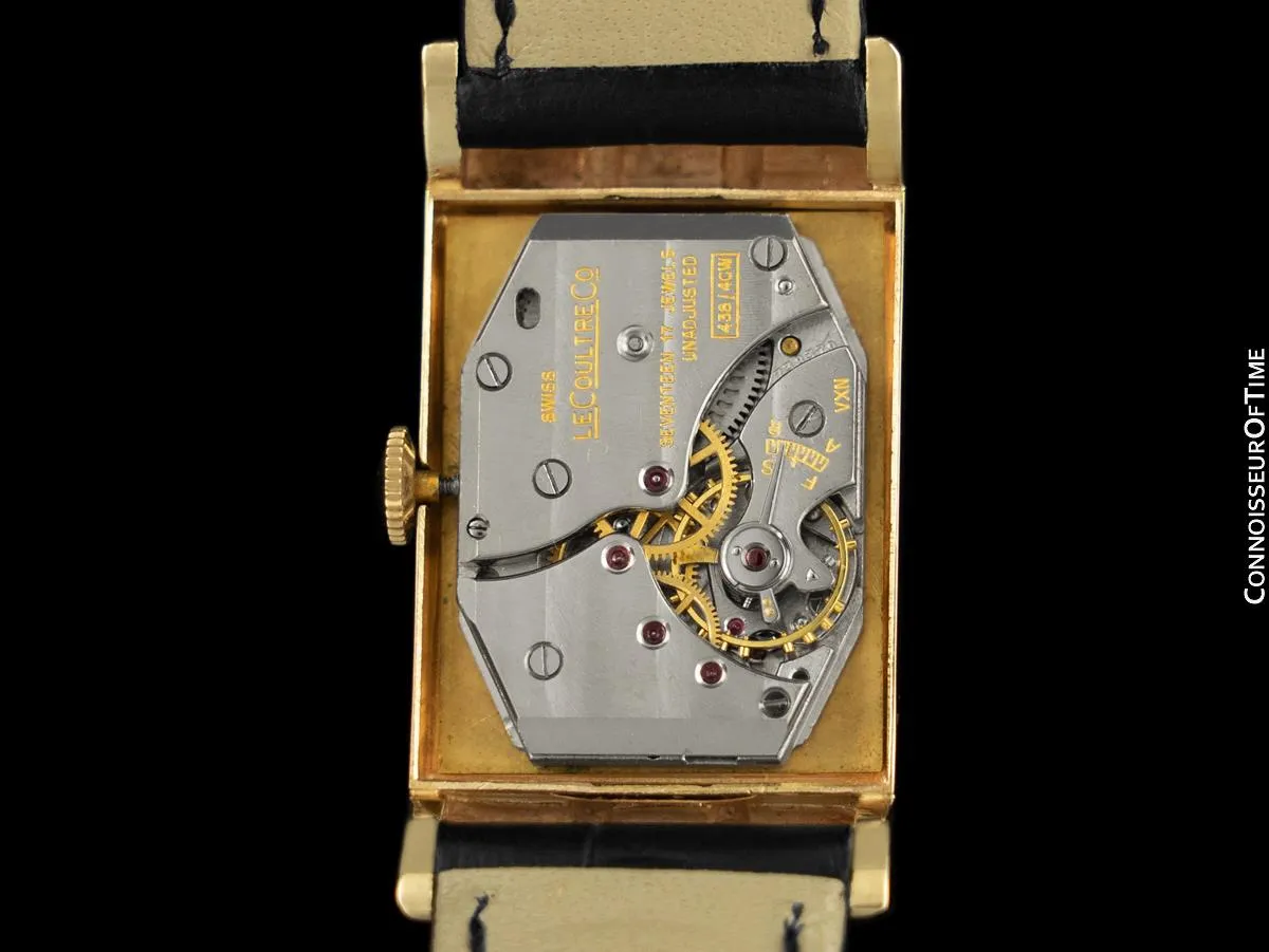 1951 Jaeger-LeCoultre Vintage Mens Watch, Rare Model, 14K Gold - The Mitchell