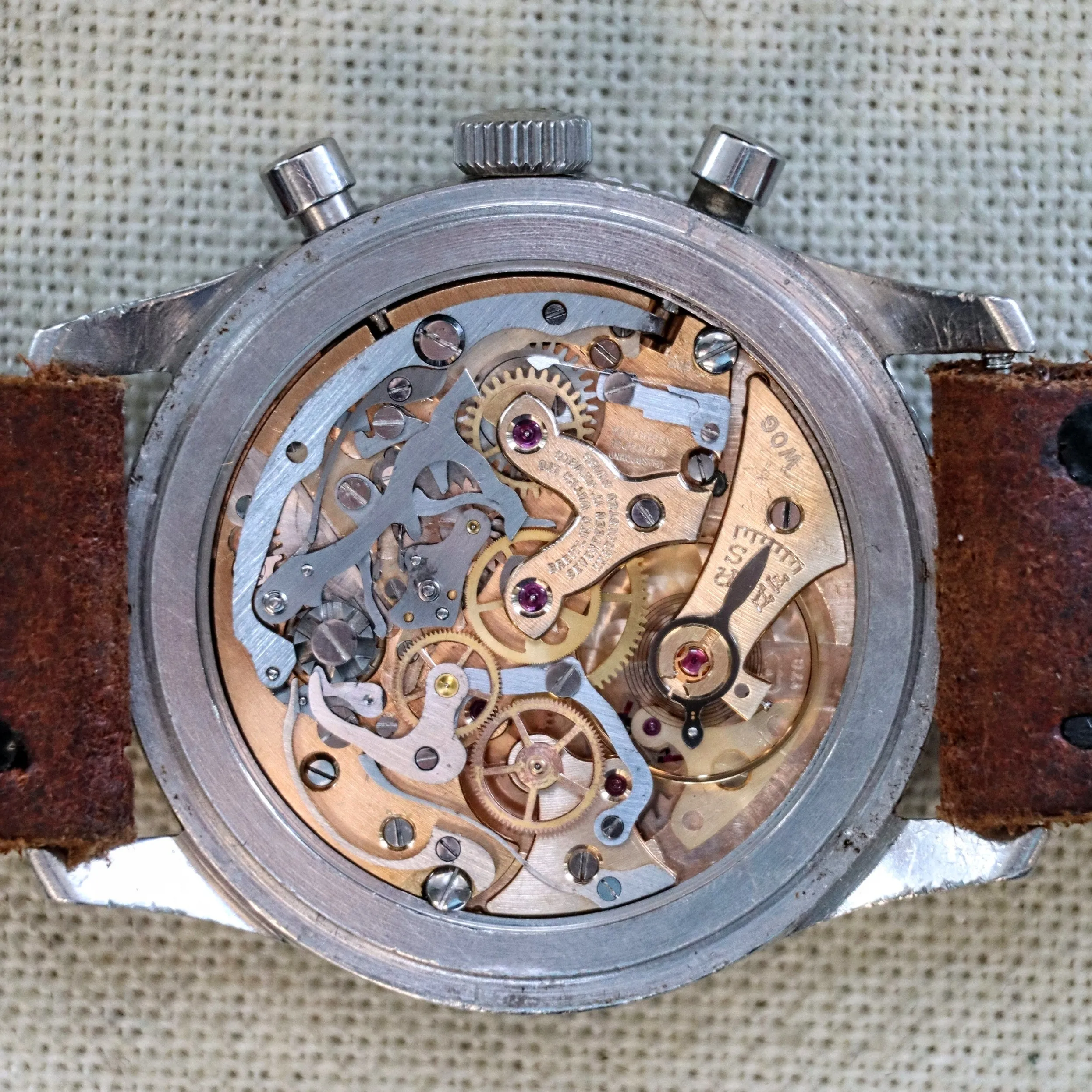 1965 BREITLING Navitimer 806 Chronograph Transitional Watch 17 Jewels Venus 178 Wristwatch