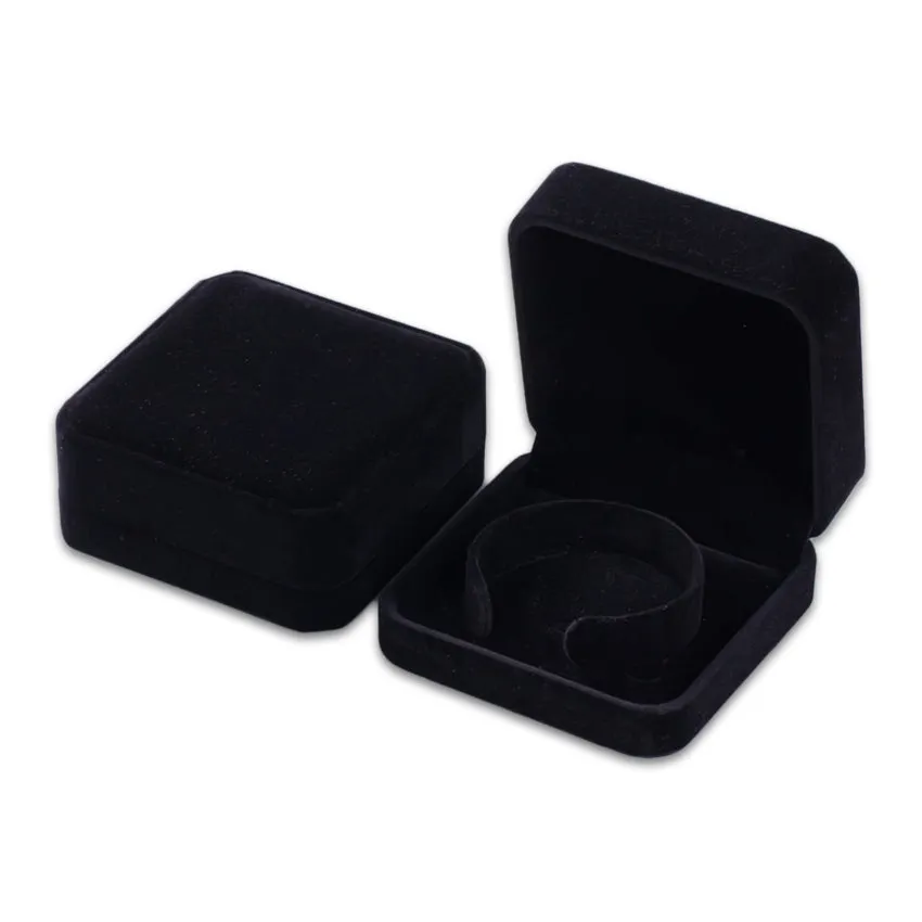 24-Pack Deluxe Plush Black Velvet Bracelet/Watch Jewelry Box