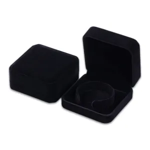24-Pack Deluxe Plush Black Velvet Bracelet/Watch Jewelry Box