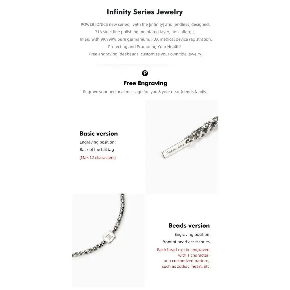3mm Trendy Germanium Chain Necklace for Women