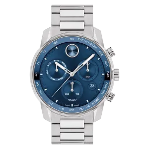 44mm Bold Verso Chronograph with Blue Dial