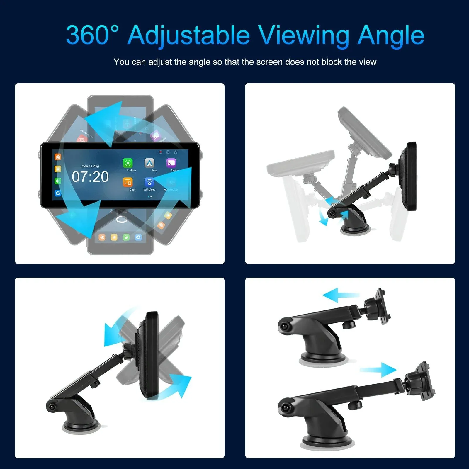6.86 Inch 4K Dvr Smart Screen Player - Compact & High-Resolution