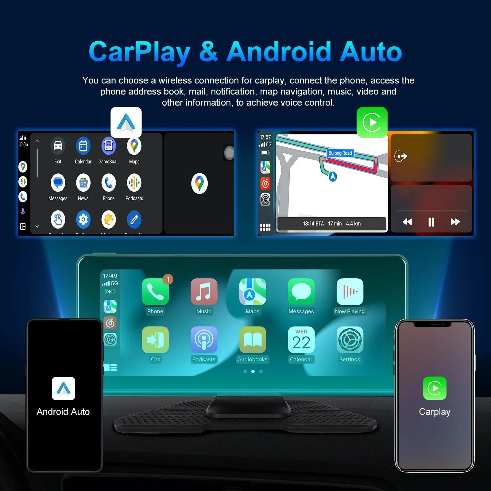 6.86 Inch 4K Dvr Smart Screen Player - Compact & High-Resolution