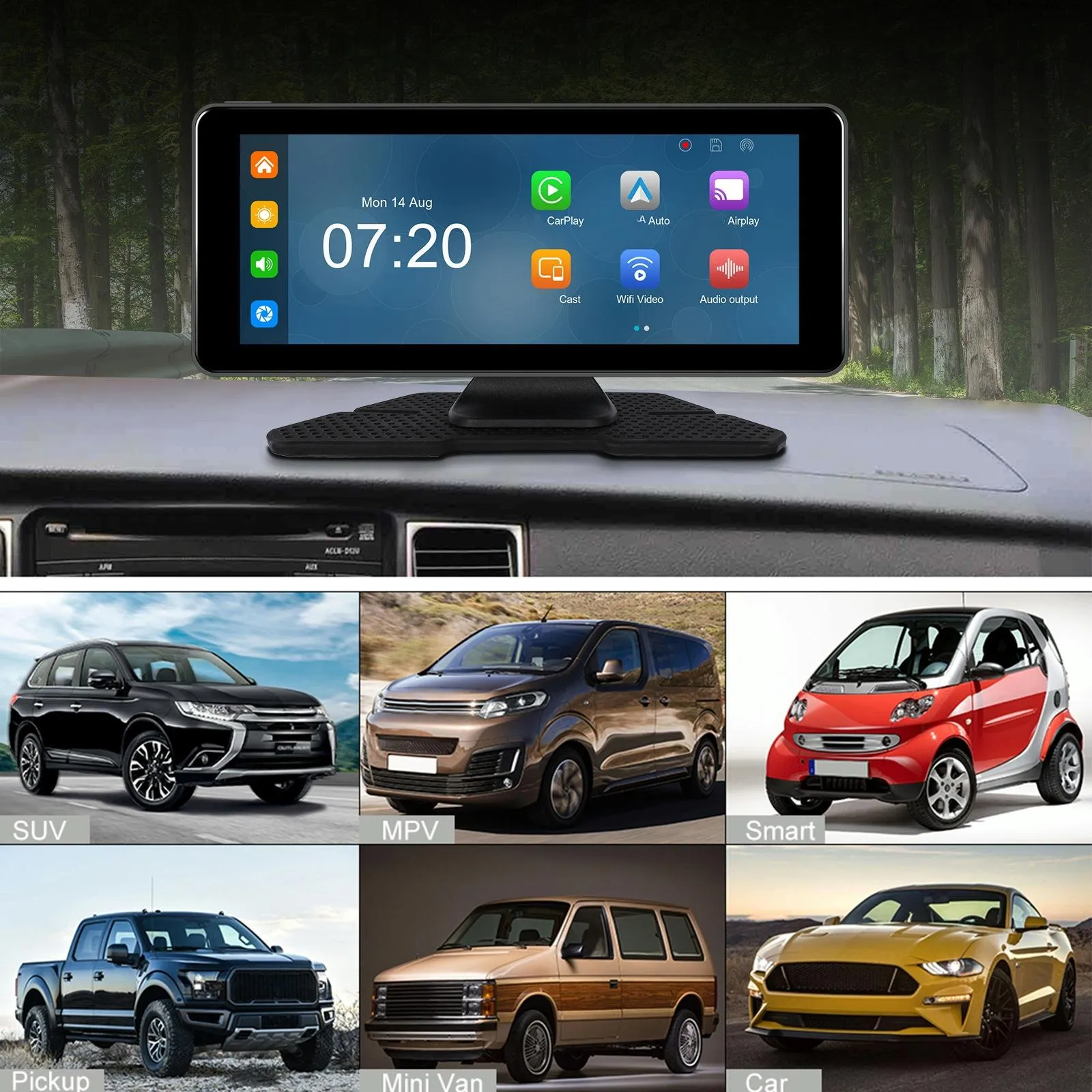 6.86 Inch 4K Dvr Smart Screen Player - Compact & High-Resolution