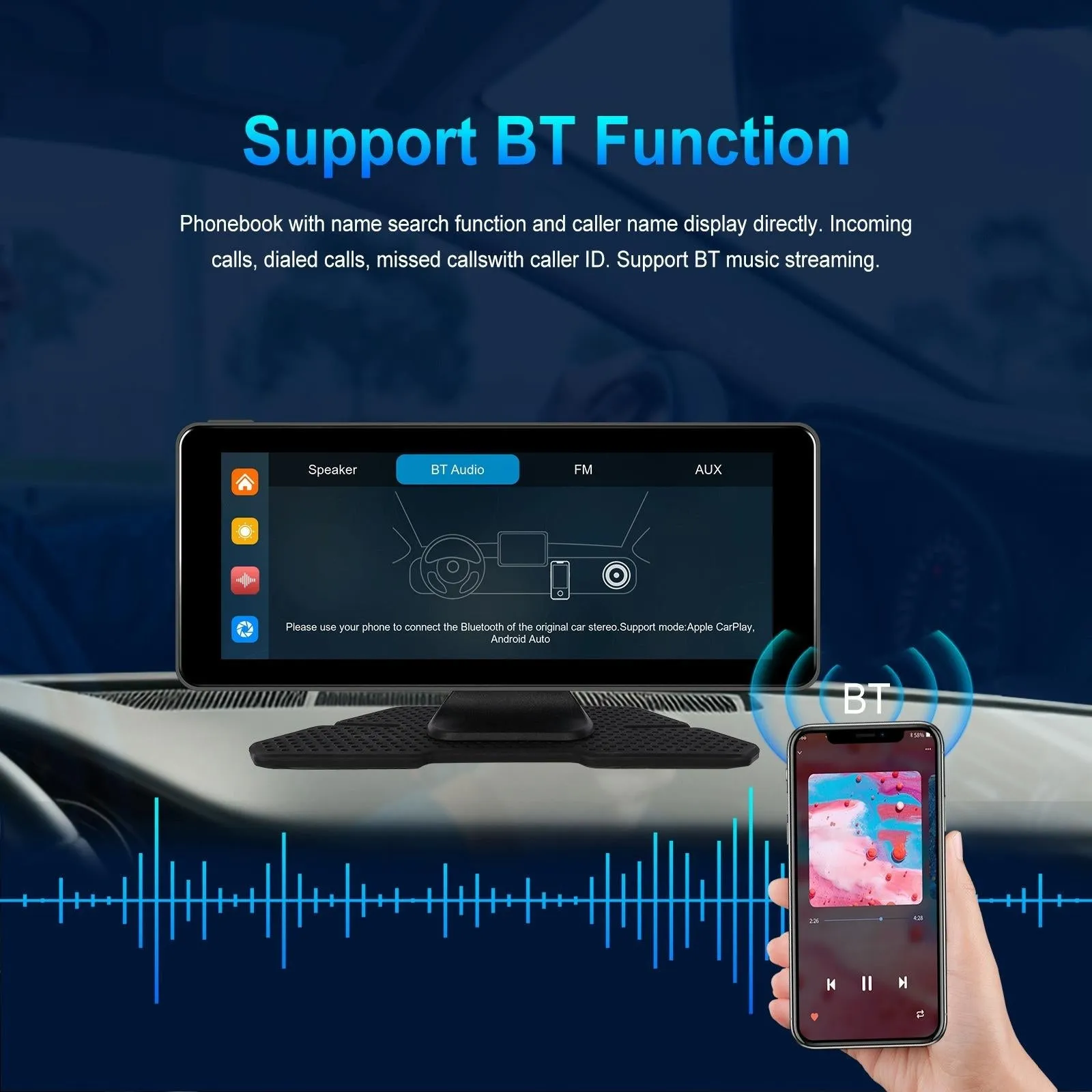 6.86 Inch 4K Dvr Smart Screen Player - Compact & High-Resolution