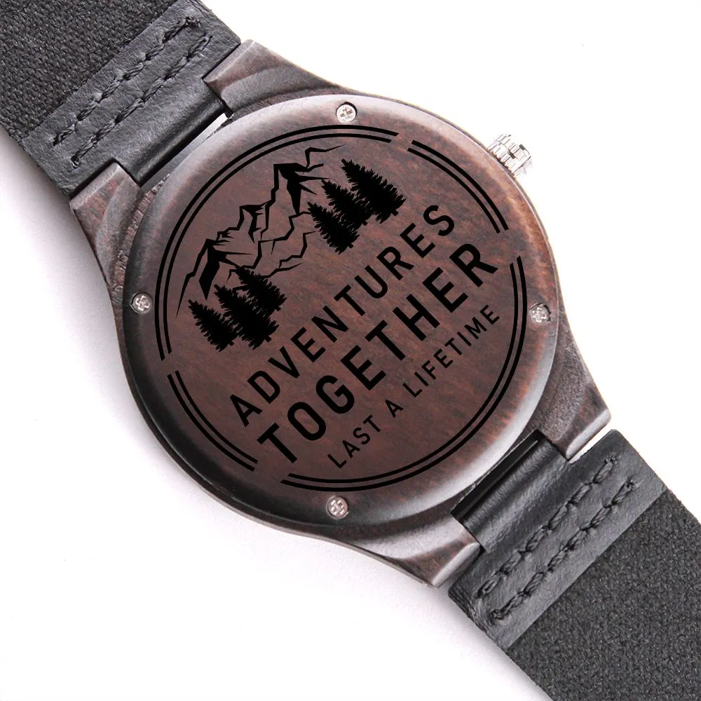 Adventures Together Engraved Watch Gift for Him, Christmas Gifts Anniversary Gift