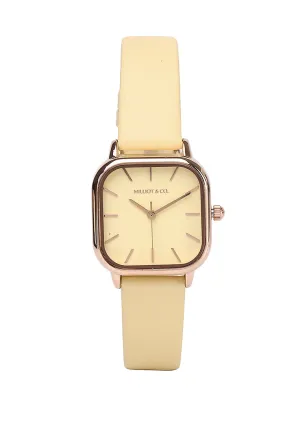 Ainsley Analog Watch (Light Yellow)