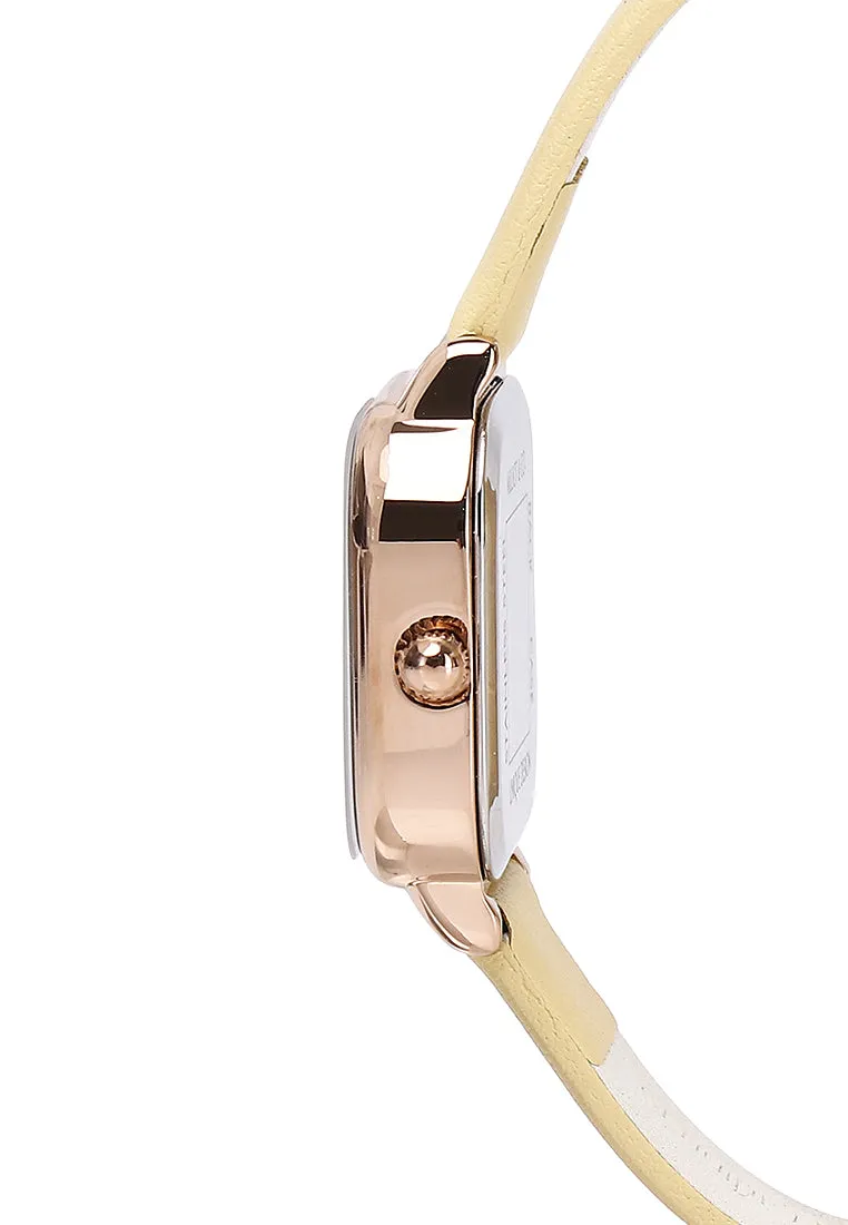 Ainsley Analog Watch (Light Yellow)