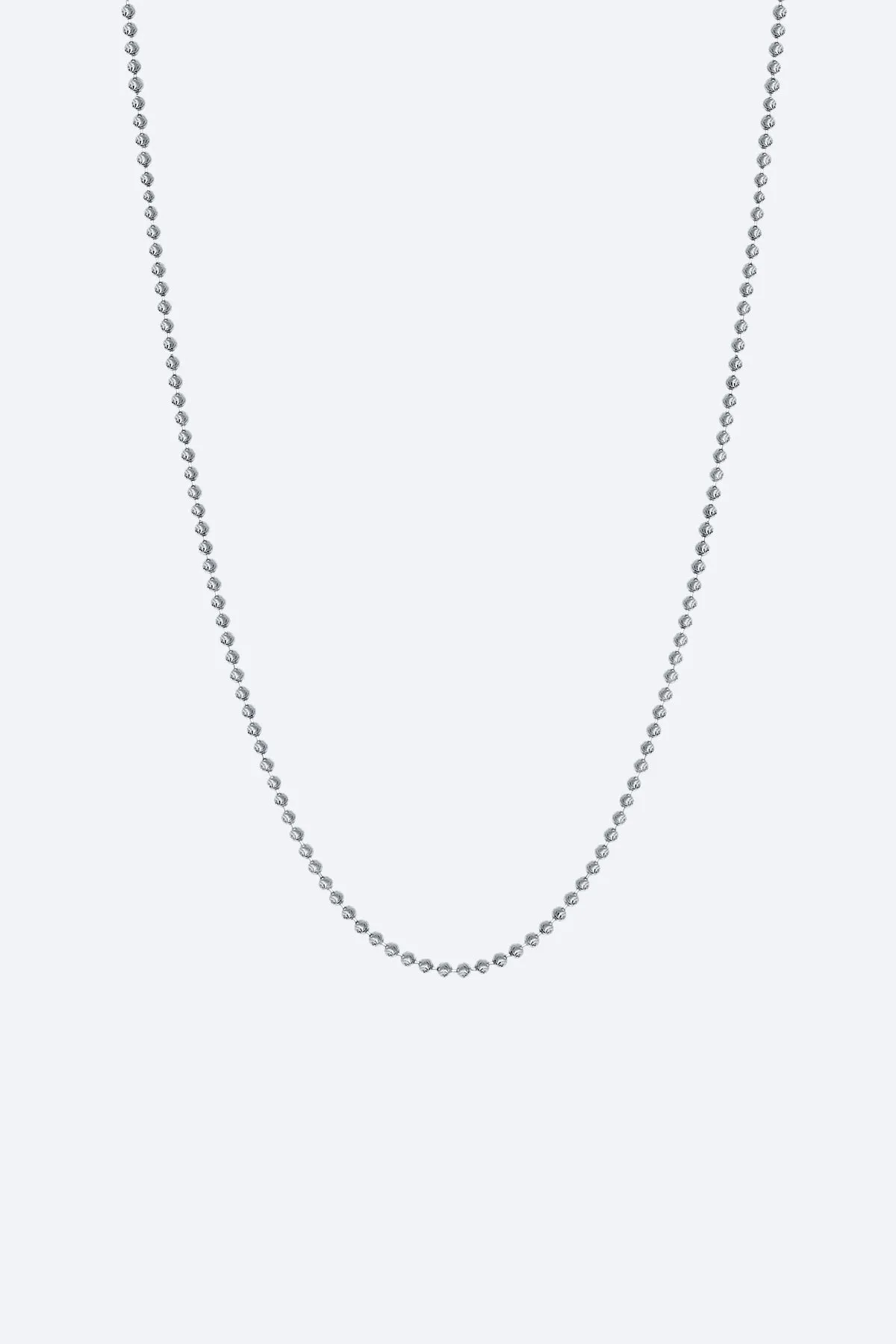 ALEX MOSS | BEAD BALL CHAIN - WHITE