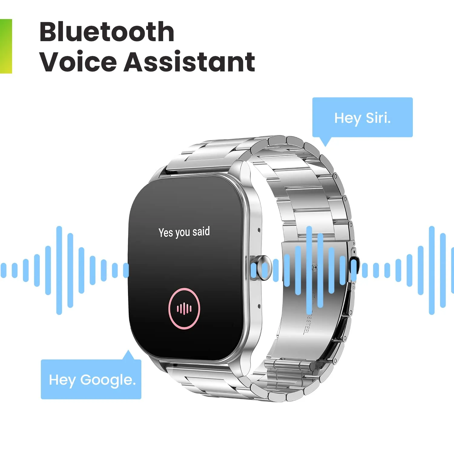 Amazfit Pop 3S Smart Watch (Metallic Sliver)