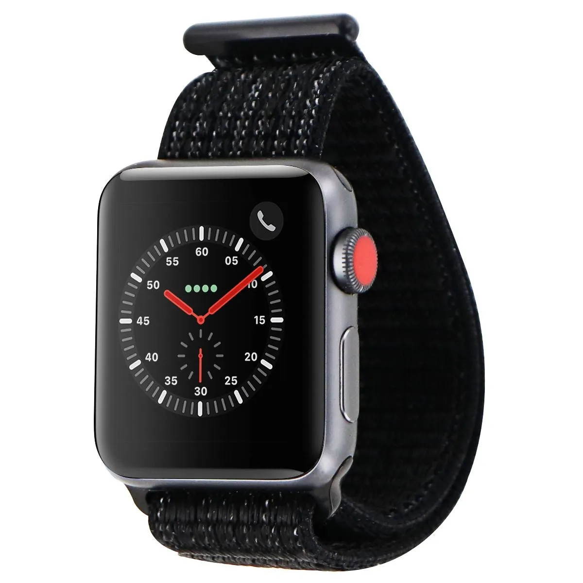 Apple Watch Nike  Series 3 (GPS   LTE) 38mm Space Gray Aluminum Case Black Loop