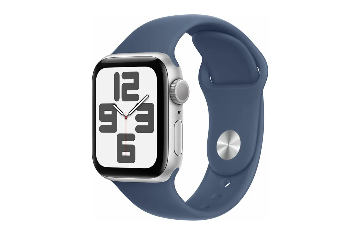 Apple Watch SE GPS | 40mm | Silver Aluminium Case with Denim Sport Band S/M