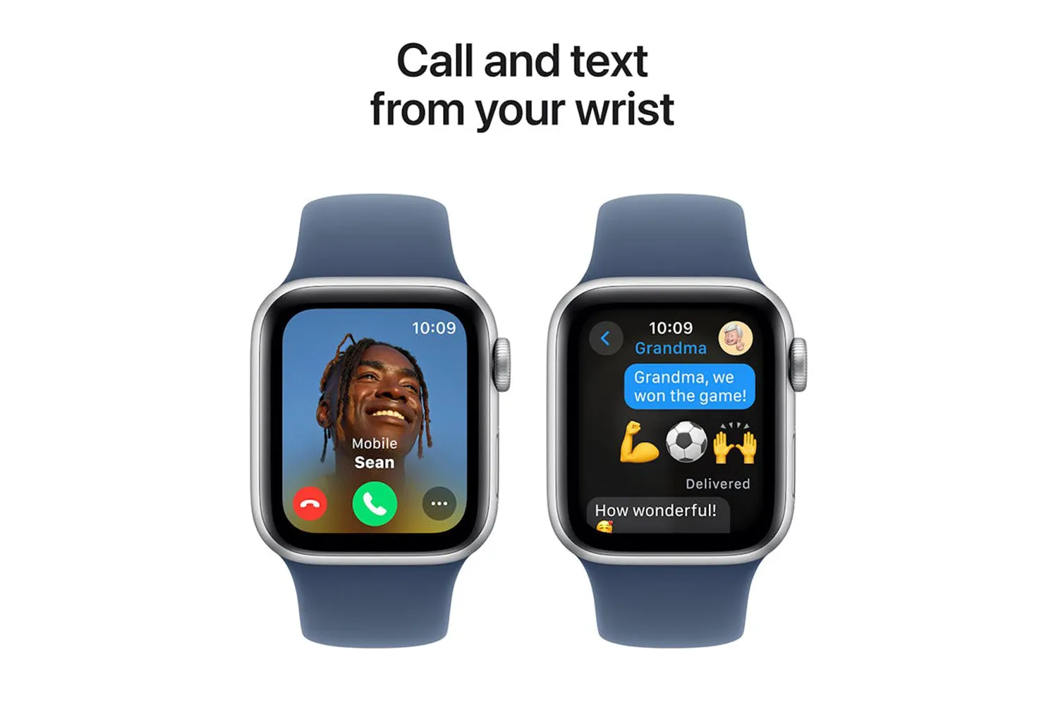 Apple Watch SE GPS | 40mm | Silver Aluminium Case with Denim Sport Band S/M