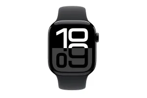 Apple Watch Series 10 GPS   Cellular | 42mm | Jet Black Aluminium Case with Black Sport Band M/L