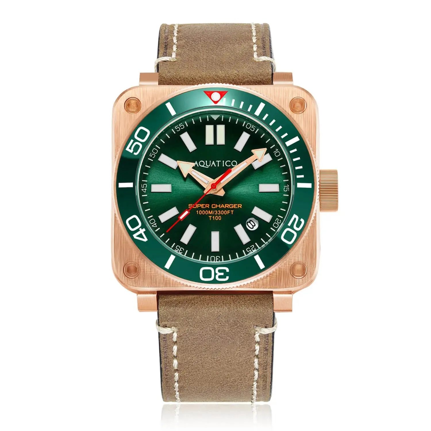 Aquatico Super Charger Bronze Green Dial (NH35)