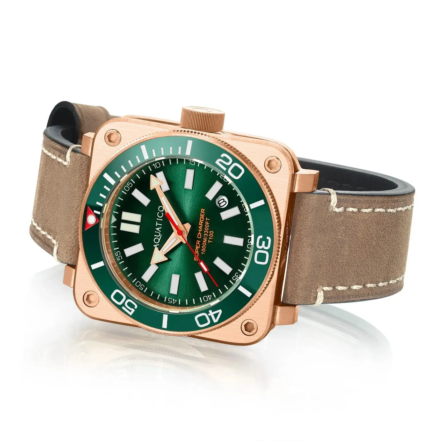 Aquatico Super Charger Bronze Green Dial (NH35)