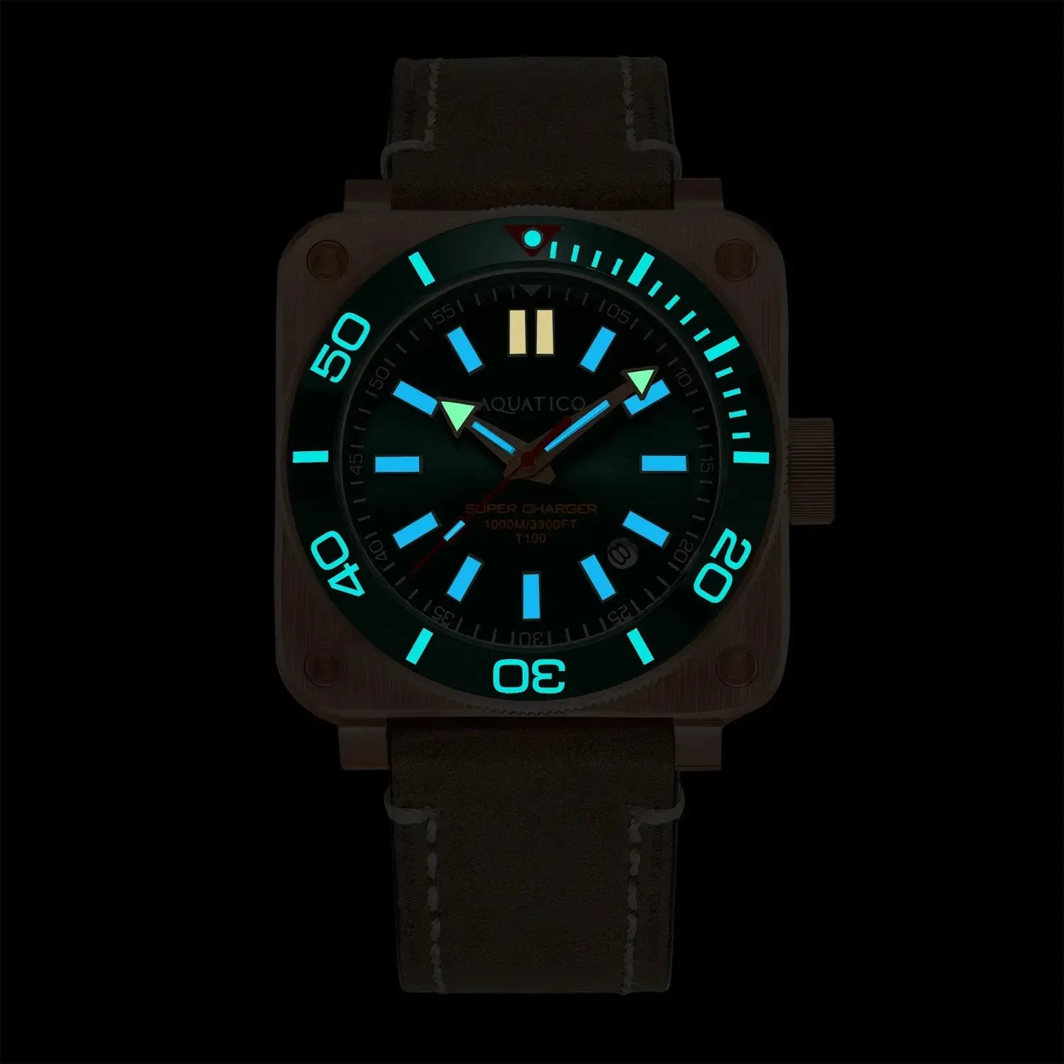 Aquatico Super Charger Bronze Green Dial (NH35)