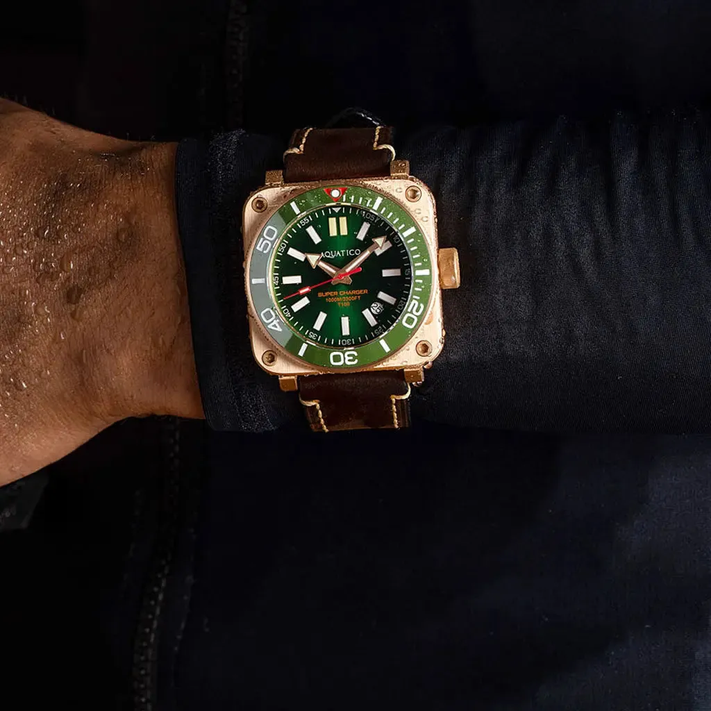 Aquatico Super Charger Bronze Green Dial (NH35)
