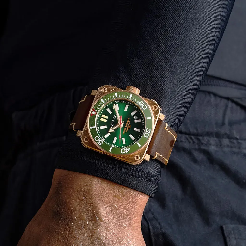 Aquatico Super Charger Bronze Green Dial (NH35)