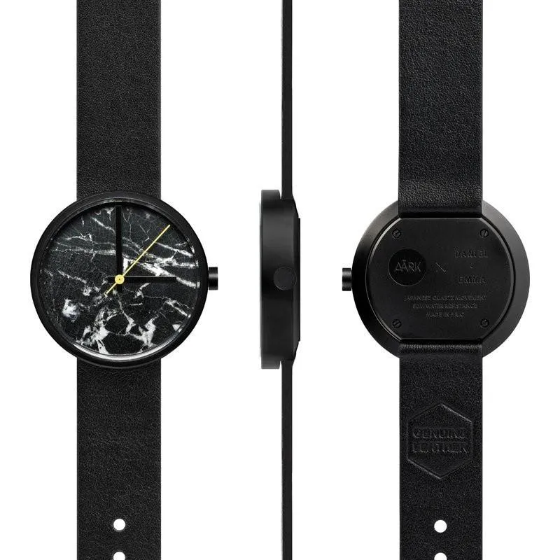 AÃRK Collective Marble Watch | Nero