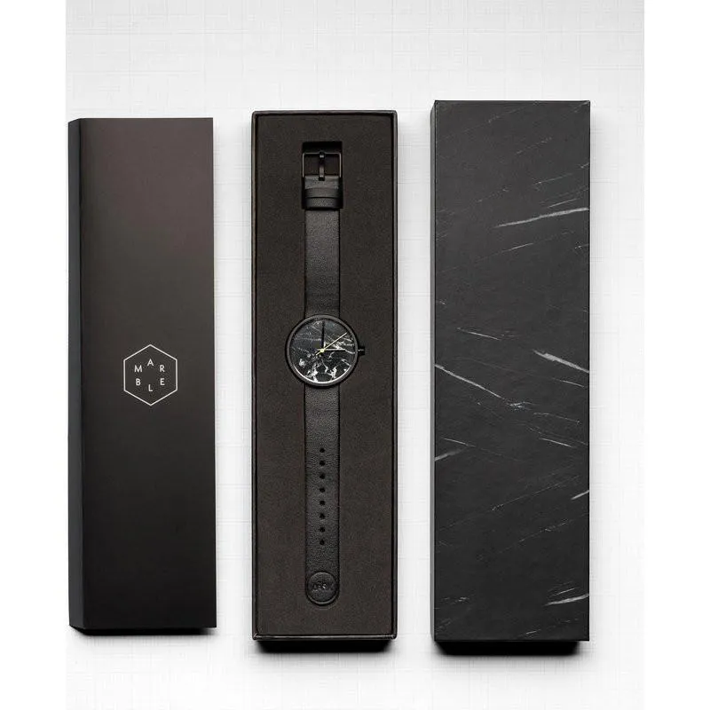 AÃRK Collective Marble Watch | Nero