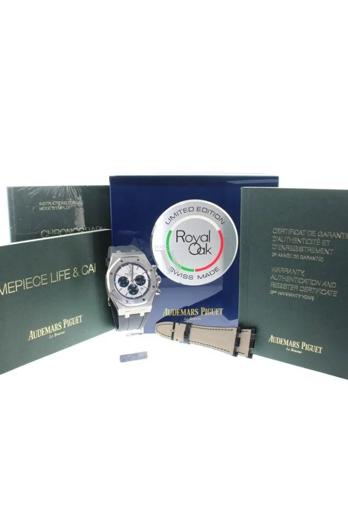 Audemars Piguet "Limited Edition" Royal Oak 41mm Silver Dial Rubber Chronograph Men's Watch 26326ST.OO.D027CA.01 Pre-Owend