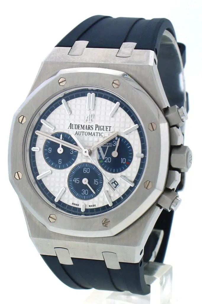 Audemars Piguet "Limited Edition" Royal Oak 41mm Silver Dial Rubber Chronograph Men's Watch 26326ST.OO.D027CA.01 Pre-Owend