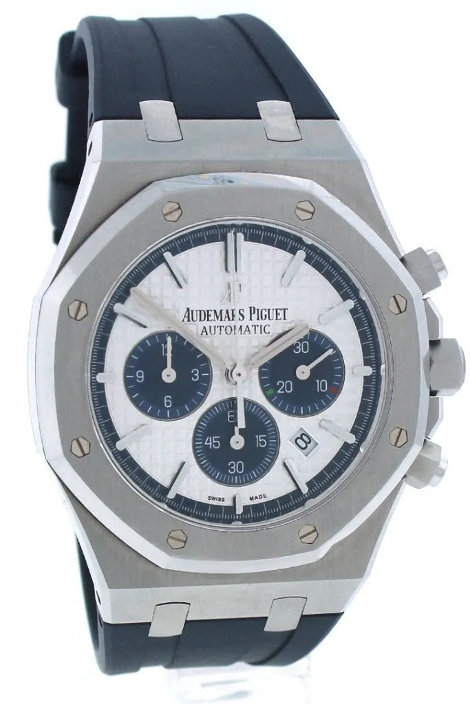Audemars Piguet "Limited Edition" Royal Oak 41mm Silver Dial Rubber Chronograph Men's Watch 26326ST.OO.D027CA.01 Pre-Owend