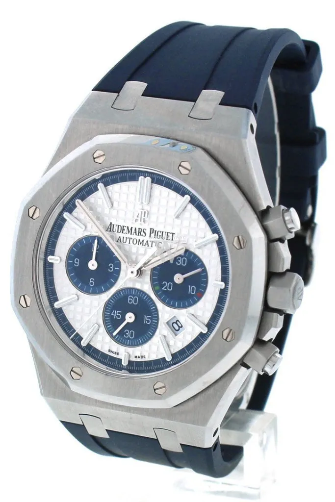 Audemars Piguet "Limited Edition" Royal Oak 41mm Silver Dial Rubber Chronograph Men's Watch 26326ST.OO.D027CA.01 Pre-Owend