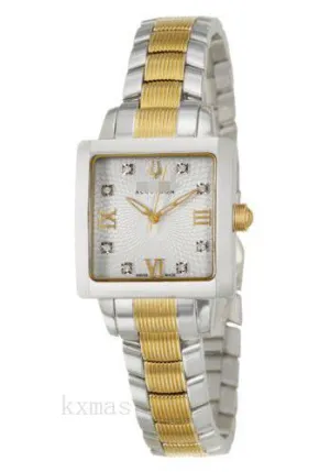 Bargain Stylish Twotone Stainless Steel 14 mm Watches Band 65P102_K0023624