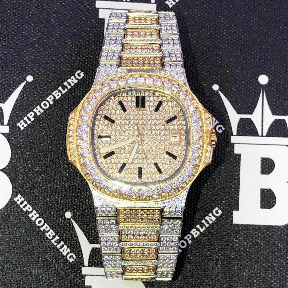 Best Quality Modern CZ Stainless Steel Watch Bling Bling