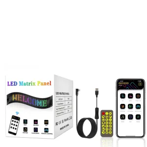 Bluetooth Led Car Pixel Panel For Taxi Rear Window App Control