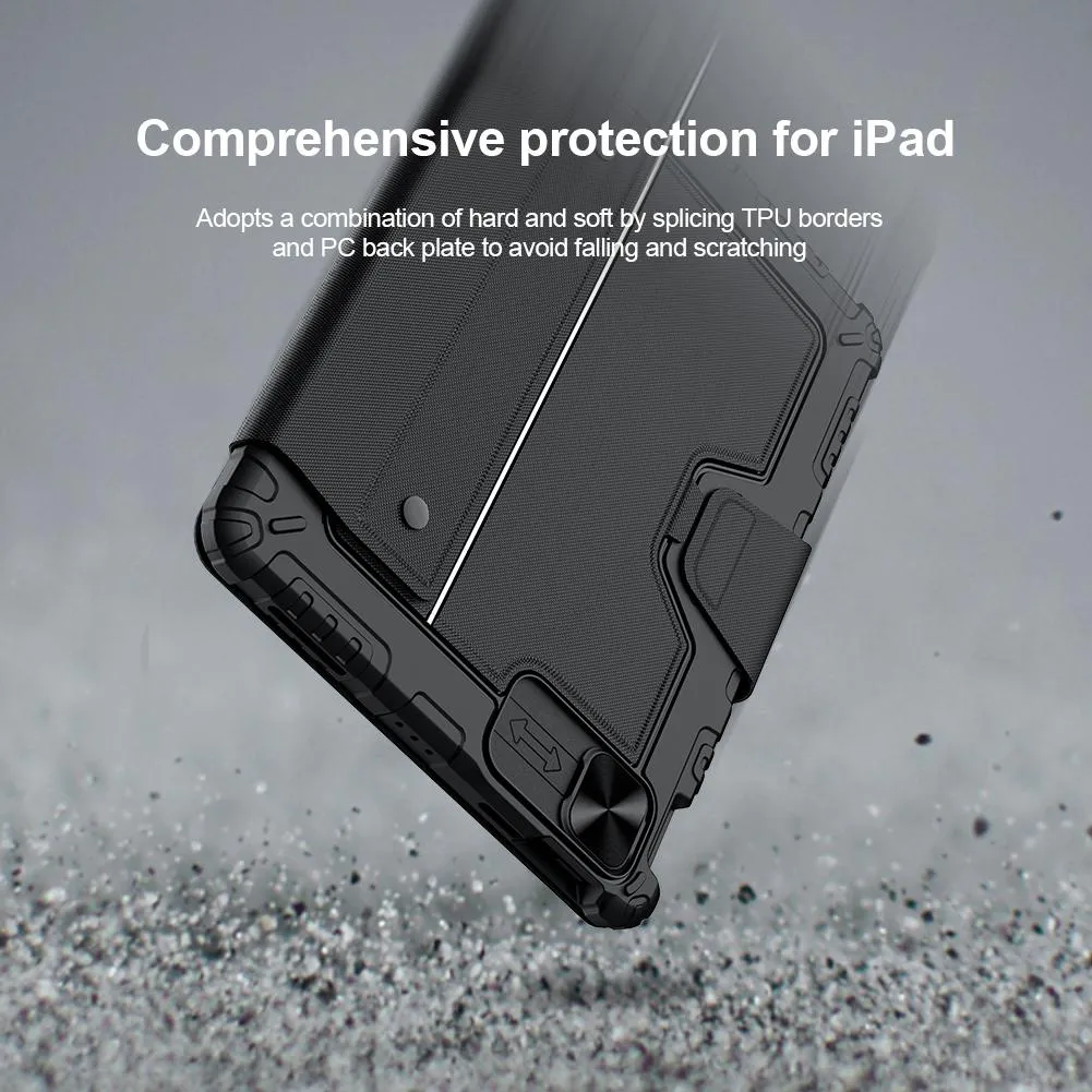 Bluetooth Touch Keyboard Smart Tablet Case For Ipad Air 10.9 / 4 / 5 / Pro 11 2020-2022 In Black