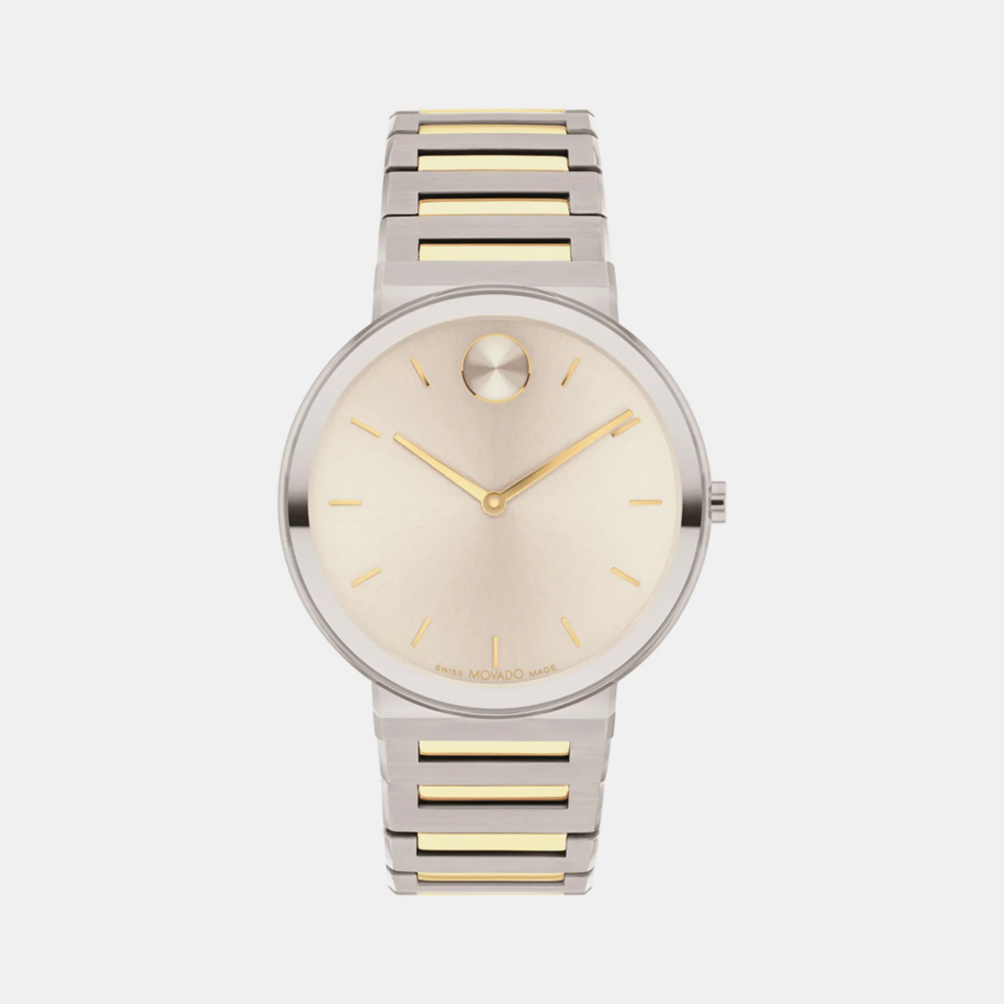 Bold Men's Beige Analog Stainless Steel Watch 3601075