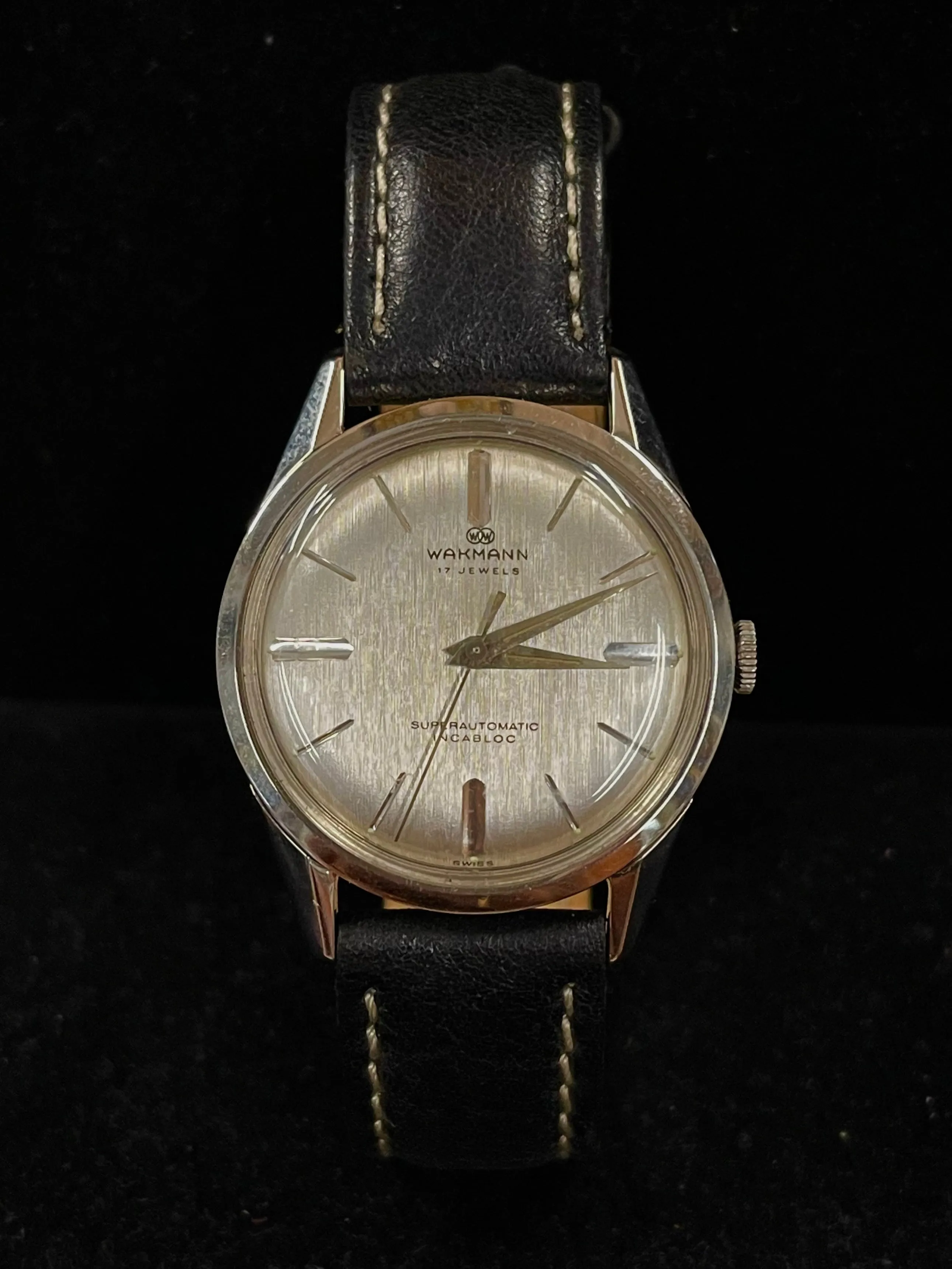 Brand New Wakmann Very Rare Vintage C. 1950’s SS Men’s WATCH - $6K APR w/ COA!!!
