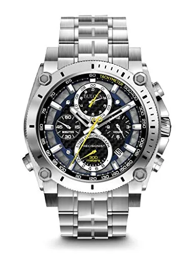 Bulova Men's 47mm Precisionist Stainless Steel Chronograph Watch