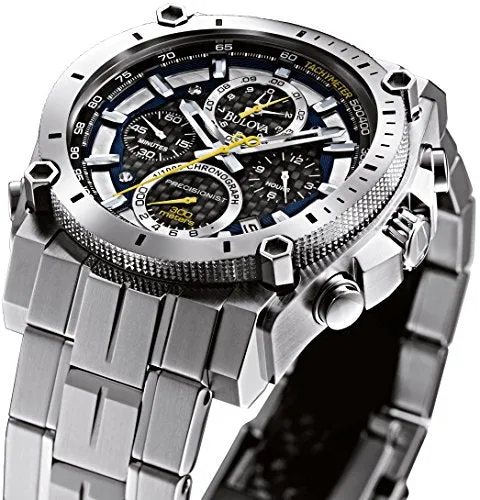 Bulova Men's 47mm Precisionist Stainless Steel Chronograph Watch