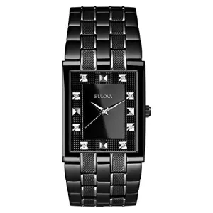 Bulova Men's 98D111 Bracelet Black Dial Watch