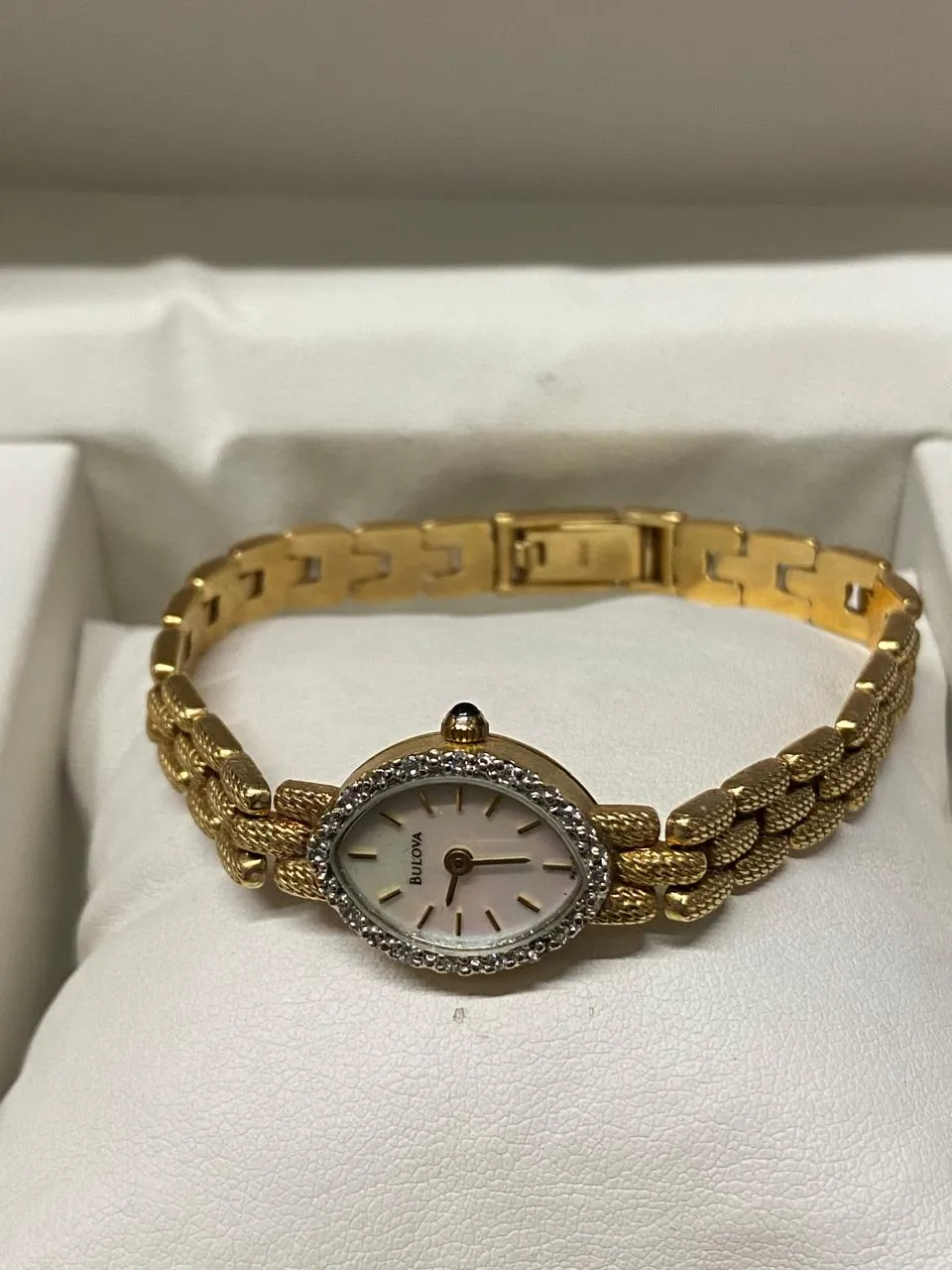 BULOVA Rare 14K Gold Ladies Elegant Wristwatch w/ 14 Diamonds- $13K APR w/ COA!