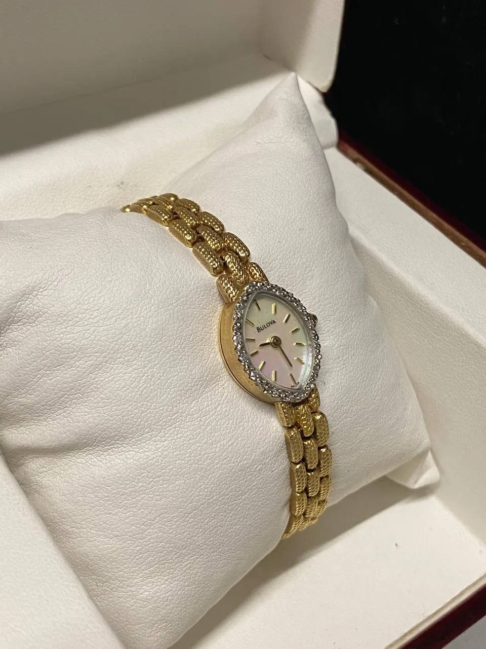 BULOVA Rare 14K Gold Ladies Elegant Wristwatch w/ 14 Diamonds- $13K APR w/ COA!