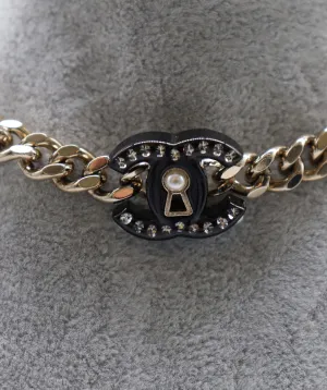 Chanel Cocomark Rhinestone Chocker D22C DXBS2866