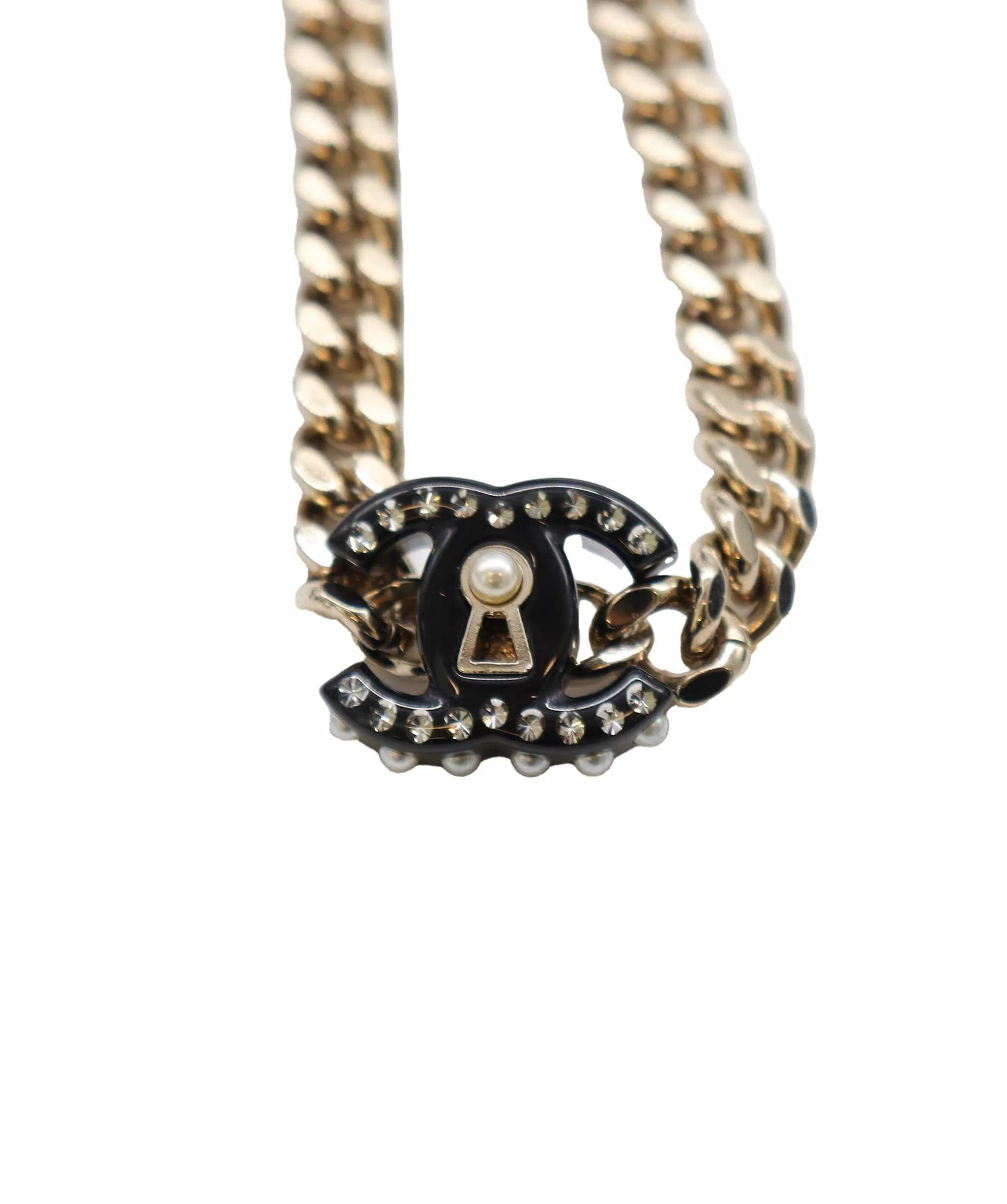 Chanel Cocomark Rhinestone Chocker D22C DXBS2866