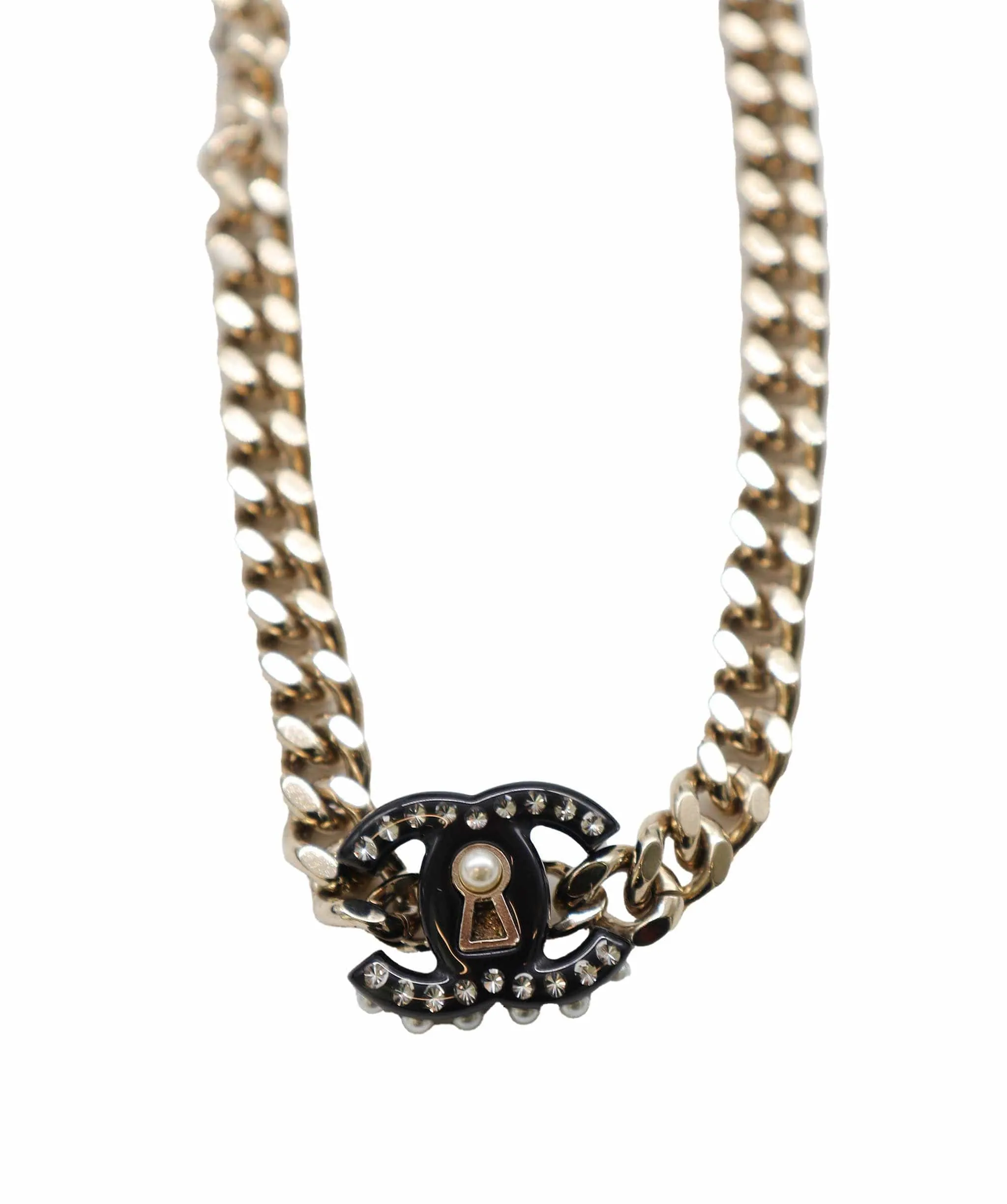 Chanel Cocomark Rhinestone Chocker D22C DXBS2866