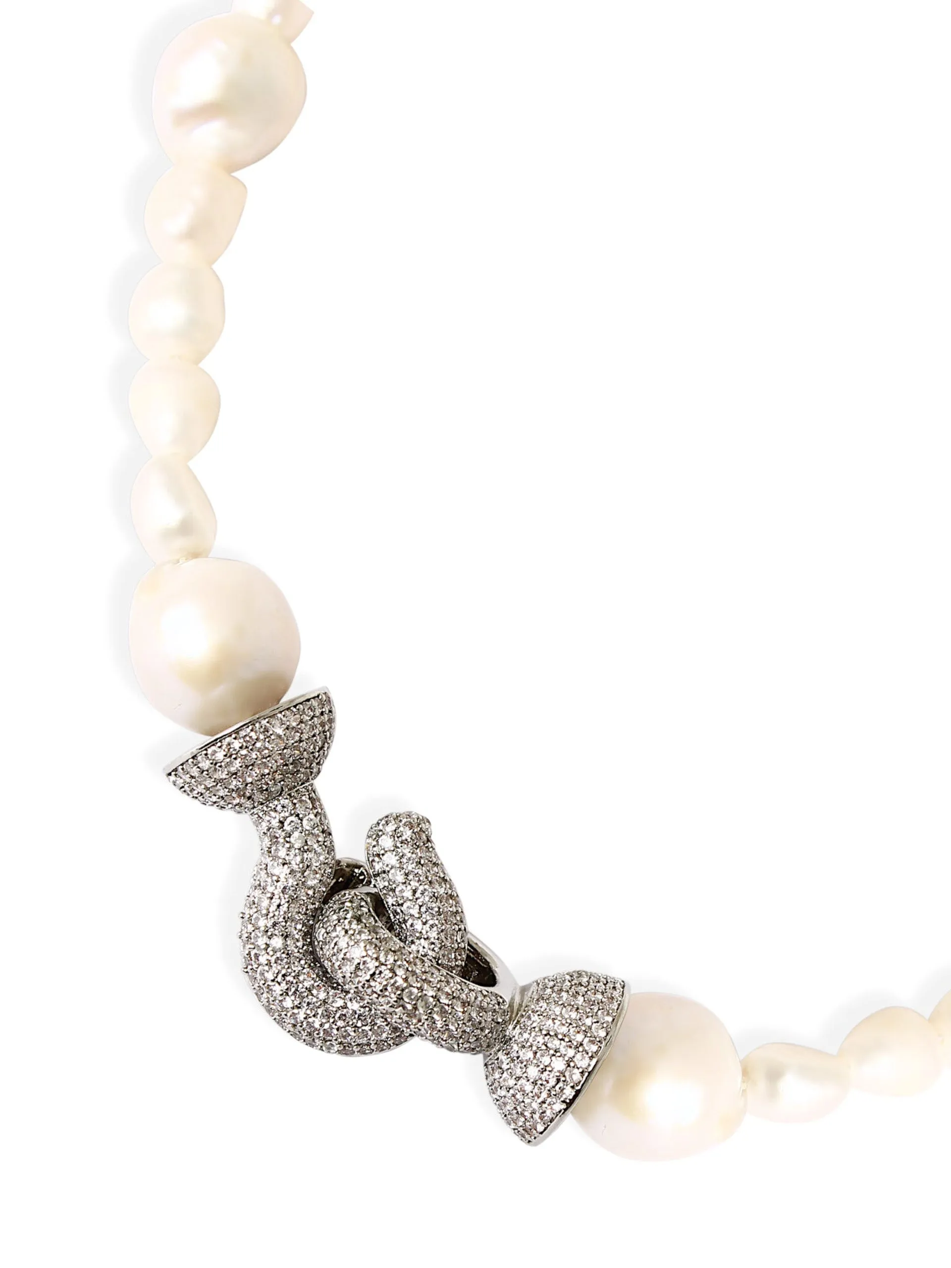 Chiara pearl and silver necklace